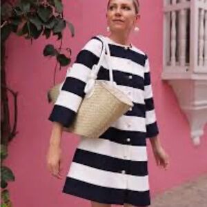 Striped Black and White Dress
